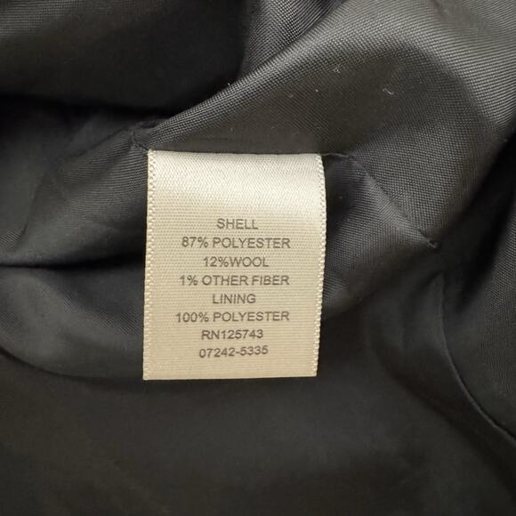 Christopher & Banks Zip Jacket Petite M Tweed Herringbone Wool Blend Vintage Y2K - Picture 7 of 9